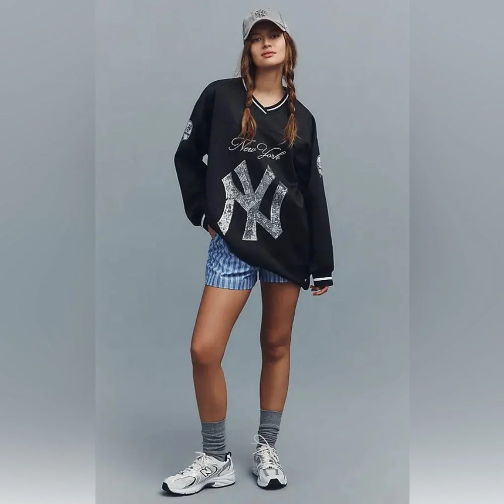 Anthropologie Black Graphic Women's Jersey - Picture 2 of 3